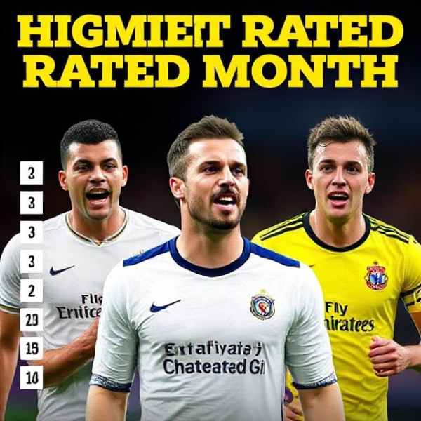 Premier League’s Highest Rated Players This Month